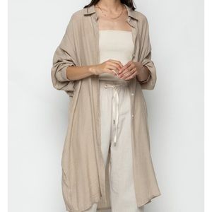 Oak + Fort button-up midi shirt